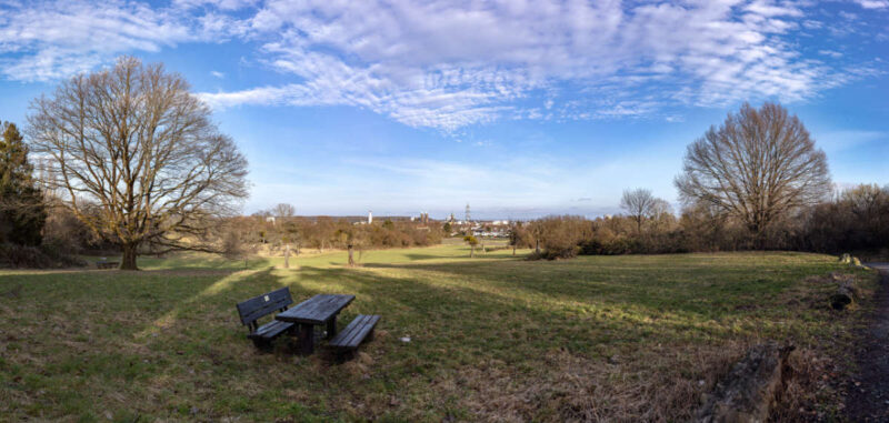 Ein Panoramabild vom Platzenberg Bad Homburg. Zusammengesetzt aus 27 hochkant 50mm Bildern. 